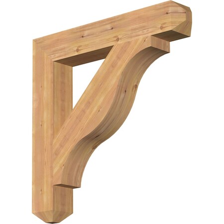 Funston Craftsman Smooth Bracket, Western Red Cedar, 5 1/2W X 36D X 36H